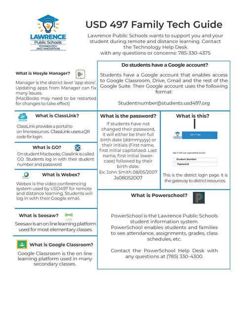 USD 497 Family Tech Guide USD 497 Family Tech Guide
